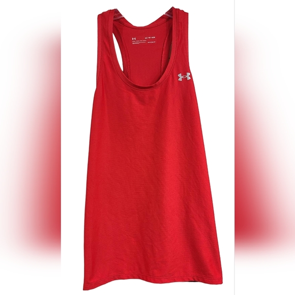Under Armour Tops Womens Heatgear Under Armour Racer Tank Top Red